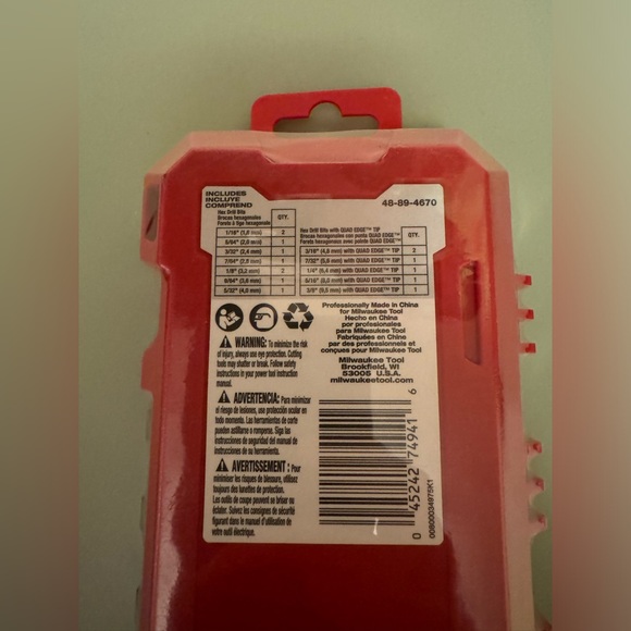 Milwaukee Shockwave Steel Impact Rated Drill Bit Set Hex Shank 15 pc - Picture 2 of 3